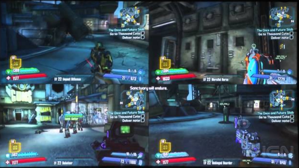 Borderlands 2 / The Pre-Sequel – 4P Splitscreen GUI thumbnail