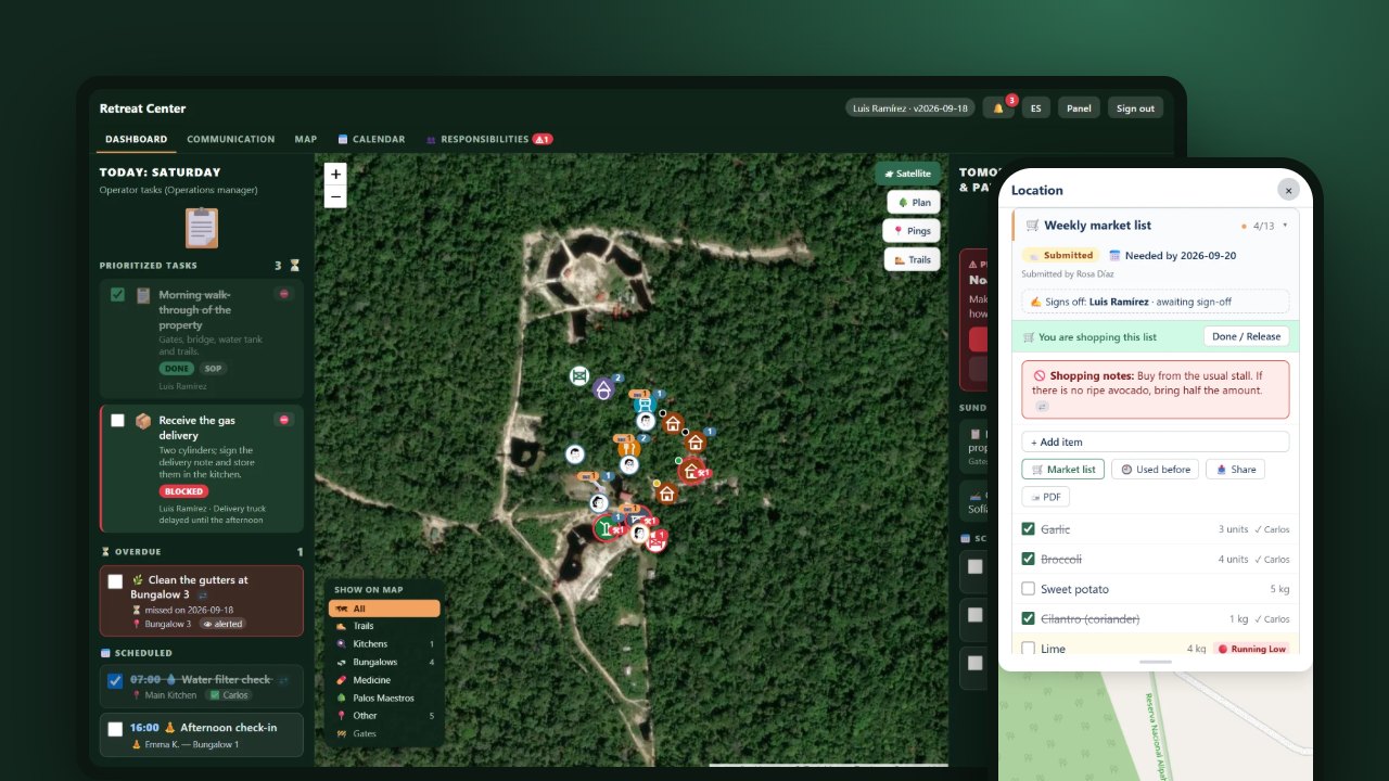 Retreat Center App
